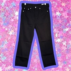 rag & bone straight leg cropped jeans sz 29 8 pants denim minimalist stretch